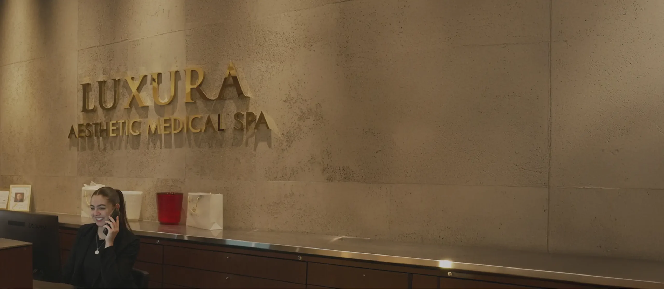 Luxura Aesthetic Medical Spa reception area